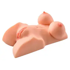 Торс мастурбатор Perfect DD’s PDX Plus – телесен светъл цвят, вагинален и анален отвор, с бюст DD, 31.2 см