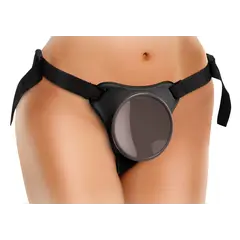 Strap-on колан Body Dock King Cock Elite – с вендузна плоча, комфортна подплата, черен