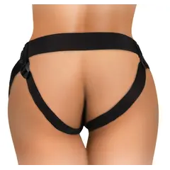 Strap-on колан Body Dock King Cock Elite – с вендузна плоча, комфортна подплата, черен