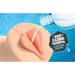 Мастурбатор вагина Super Luscious Lips XXL PDX Extreme – водна активация и вакуум, 26 см, светъл тен