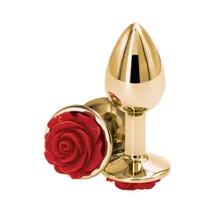 Aнален разширител с роза Rear Assets Rose, Златист, Размер S, 7.6 см.