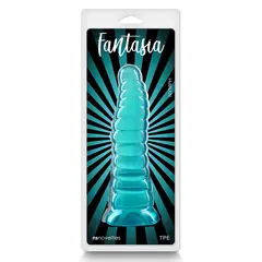 Силиконово дилдо Fantasia Nymph Тюркоаз, 18.8 см