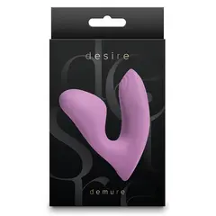 Вибратор с клиторен стимулатор Desire Demure, Розов, 7 Функции