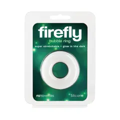 Светещ пенис ринг Firefly Bubble Ring Бял, размер M