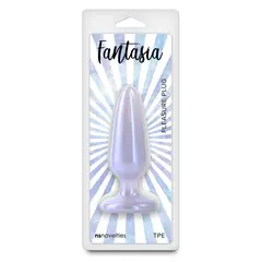 Анален разширител Fantasia Pleasure Plug, Размер S, Лилав/Азурен, 10.3 см.