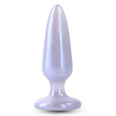 Анален разширител Fantasia Pleasure Plug, Размер S, Лилав/Азурен, 10.3 см.
