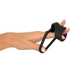 Силиконов пенис ринг с ръкав и стимулатор Erecto