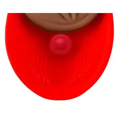 Вибриращ мастурбатор вагина Fuck-O-Matic PDX Elite – вакуум и стимулатор за тестиси, 27 см, кафяво/червен