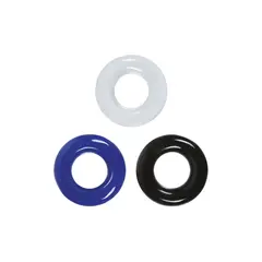 Комплект от 3 пенис ринга Renegade Stamina Rings, Многоцветни
