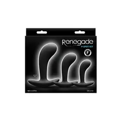 Комплект от 3 простатни масажора Renegade P-Spot Kit, Черен