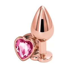Анален разширител с розово сърце Rear Assets Heart, Розово злато