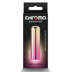 Мини вибратор Chroma Sunrise Small, 10 режима, Многоцветен