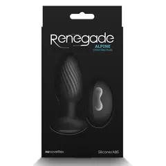 Ротиращ анален разширител Renegade Alpine, 9,8 см, 16 режима, Черен