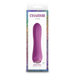 Вибратор с LED сърце Charms Fern, Червен, 10 Функции, 13.4 см