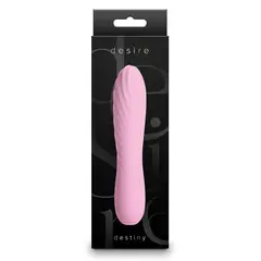 Компактен силиконов вибратор Desire Destiny, 14.5 см, 10 режима, Розов