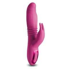 Вибратор Заек с потупваща функция Inya Passion, 14 функции, 22,2 см, Розов