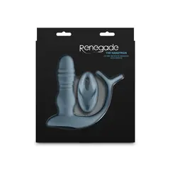 Пенис ринг с простатен масажор Renegade The Handyman, 14,5 см, 14 режима, Сив