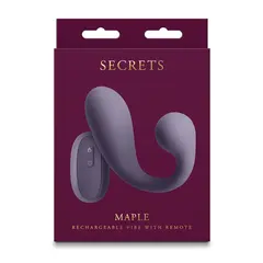 Вибратор за G-точка и клитор с подгряване Secrets Maple, Лилав