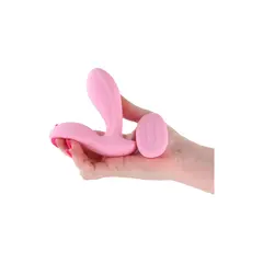 Силиконов вибратор с дистанционно управление Secrets Rain, 10 функции, 11,3 см, Розов