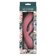 Вибратор Заек Lust-n-Dreams Samba, 14 функции, 19,4 см, Корал