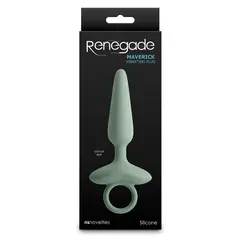 Вибриращ анален разширител Renegade Maverick, 15 см, 10 режима, Сиво-зелен