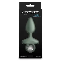 Вибриращ анален разширител Renegade Orion, 10 функции, 13 см, Светлозелен