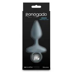 Вибриращ анален разширител Renegade Orion, 10 функции, 13 см, Сив