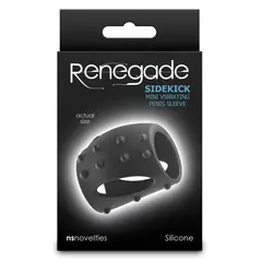 Вибриращ пенис ринг Renegade Sidekick, 10 функции, Черен