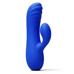 Мини вибратор заек NS Novelties Sabrina Sapphire, 10 режима, 13,7 см, Син