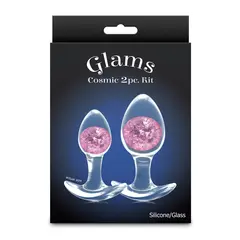 Комплект силиконови анални разширители Glams Trainer Kit – Розов, 2 части