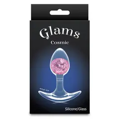 Силиконов анален разширител Glams, Розов, Размер S, 8.1 см.