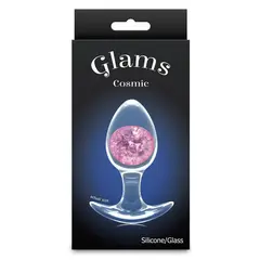 Силиконов анален разширител Glams, Розов, Размер M, 9.5 см.