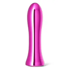 Метален вибратор Inya Shimmer, Розов металик, 10 Функции, 12 см.