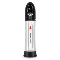 Хидропомпа за пенис Renegade Warrior Pump, LCD дисплей, Презареждаема, Черна