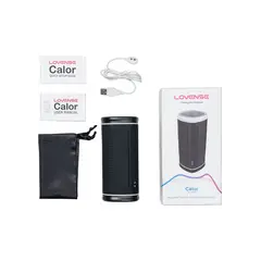 Смарт мастурбатор със затопляне Lovense Calor, Черен