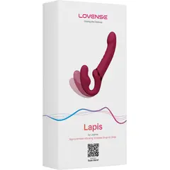 Смарт вибратор за двойки Lovense Lapis, Червен