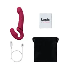 Смарт вибратор за двойки Lovense Lapis, Червен