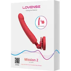 Смарт вибратор с тласкащо движение Lovense Mission 2, Червен