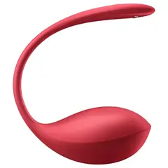 Смарт вибриращо яйце с App контрол Satisfyer Shiny Petal, Червено