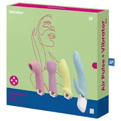 Луксозен комплект мултифункционални вибратори 4-в-1 Satisfyer Marvelous Four, Пастелни нюанси