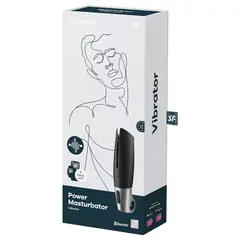 Смарт мастурбатор за мъже Satisfyer Power, Черен