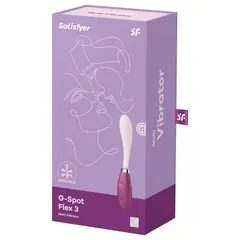 Гъвкав вибратор за G-точка Satisfyer G-Spot Flex 3, Виненорозов