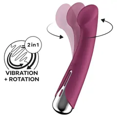 Въртящ се вибратор за G-точка Satisfyer Spinning G-Spot 1, Червен