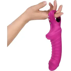 Мощен силиконов вибратор Fun Factory Tiger, Магента
