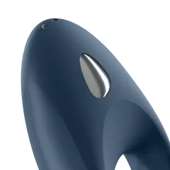 Вибриращ пенис ринг с App контрол Satisfyer Mighty One, Син
