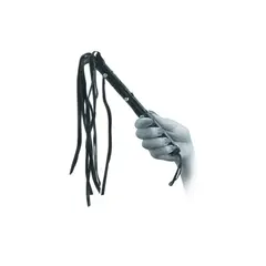 BDSM комплект аксесоари Lover's Fantasy Kit Fetish Fantasy Series, белезници камшик превръзка, черно/сребрист