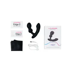 Смарт простатен вибратор Lovense Edge 2, Черен