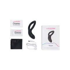 Смарт вибриращ пенис ринг Lovense Diamo, Черен
