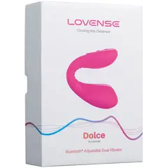 Смарт вибратор за двойна стимулация Lovense Dolce, Розов