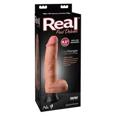 Реалистичен вибратор Real Feel Deluxe No. 9 – телесен, с вендуза, 24 см